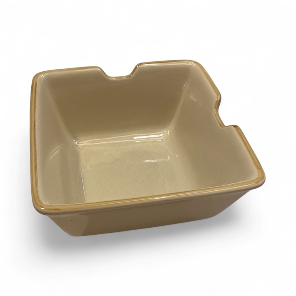 RAMEN BOWL POTTERY BARN ASIAN SQUARE NOODLE BOWL RETIRED DESIGN CHOPSTICK SLOTS